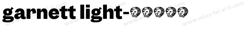 garnett light字体转换